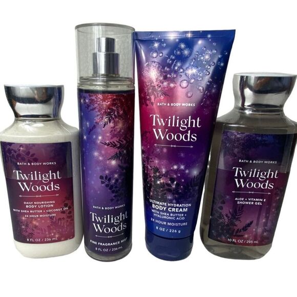 Bath and Body Works TWILIGHT WOOD 4PC Set - Picture 1 of 6